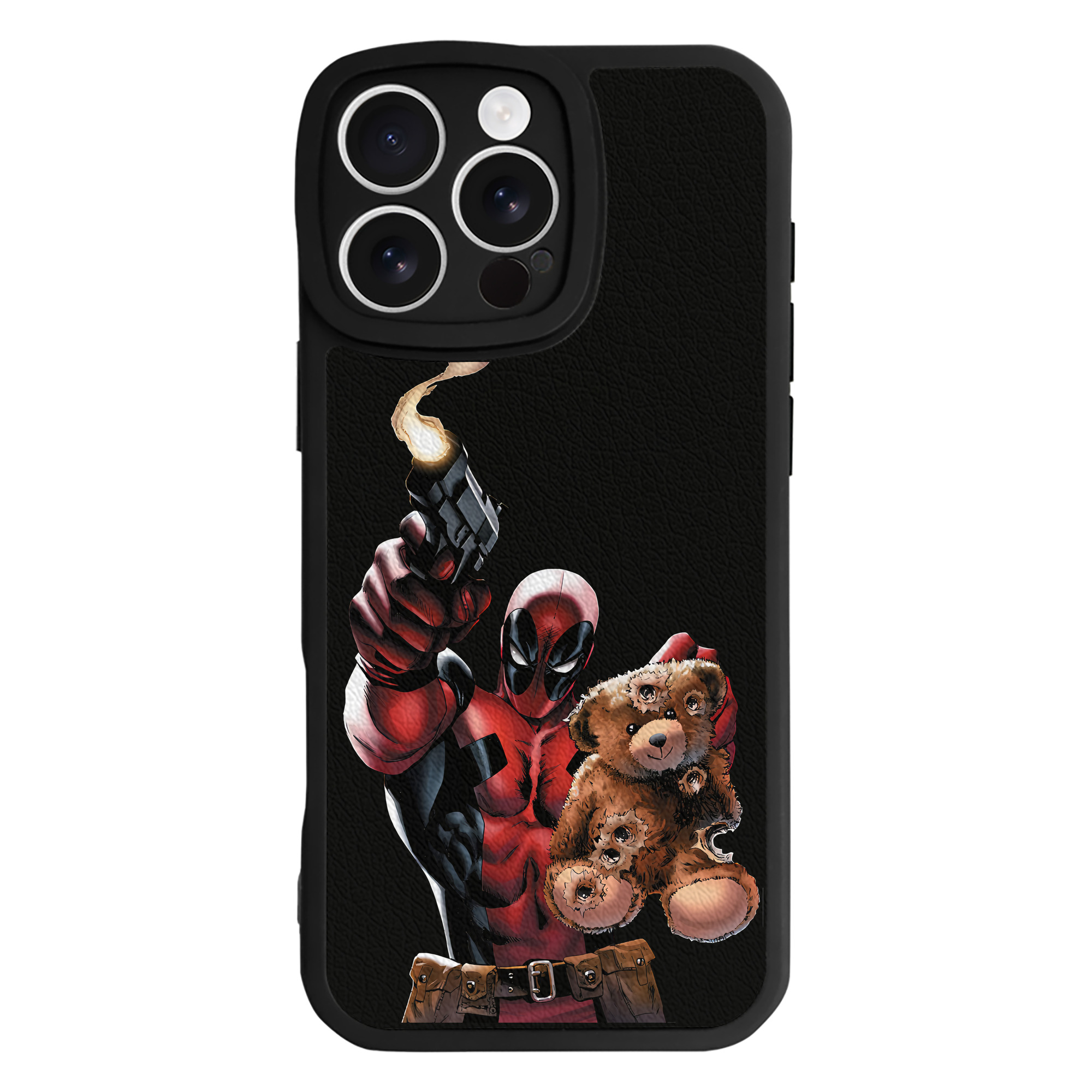 （画像用） Deadpool デッドプール 【iPhone 16シリーズ対応】シリコンスマホケース（レザー調） 材質：シリコン